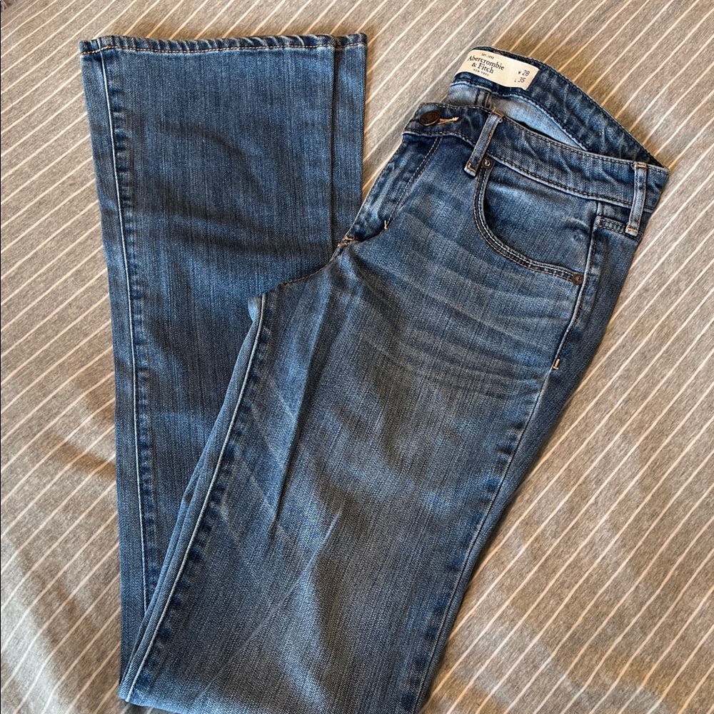 Abercrombie & Fitch Dark Blue Flare Jeans